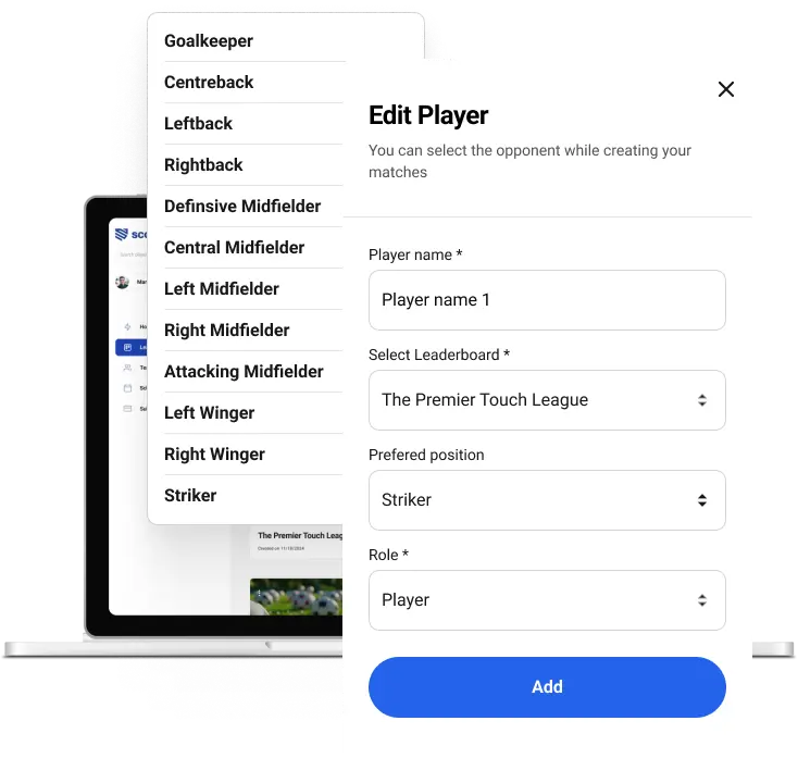 Role and position management interface